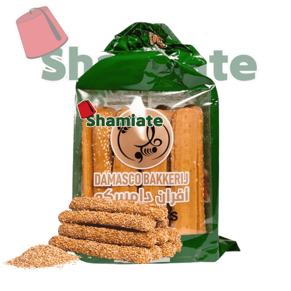 Bâtonnets De Pain (Kaak) (Damasco, Sésame, 250 gm, 20 Pièces)