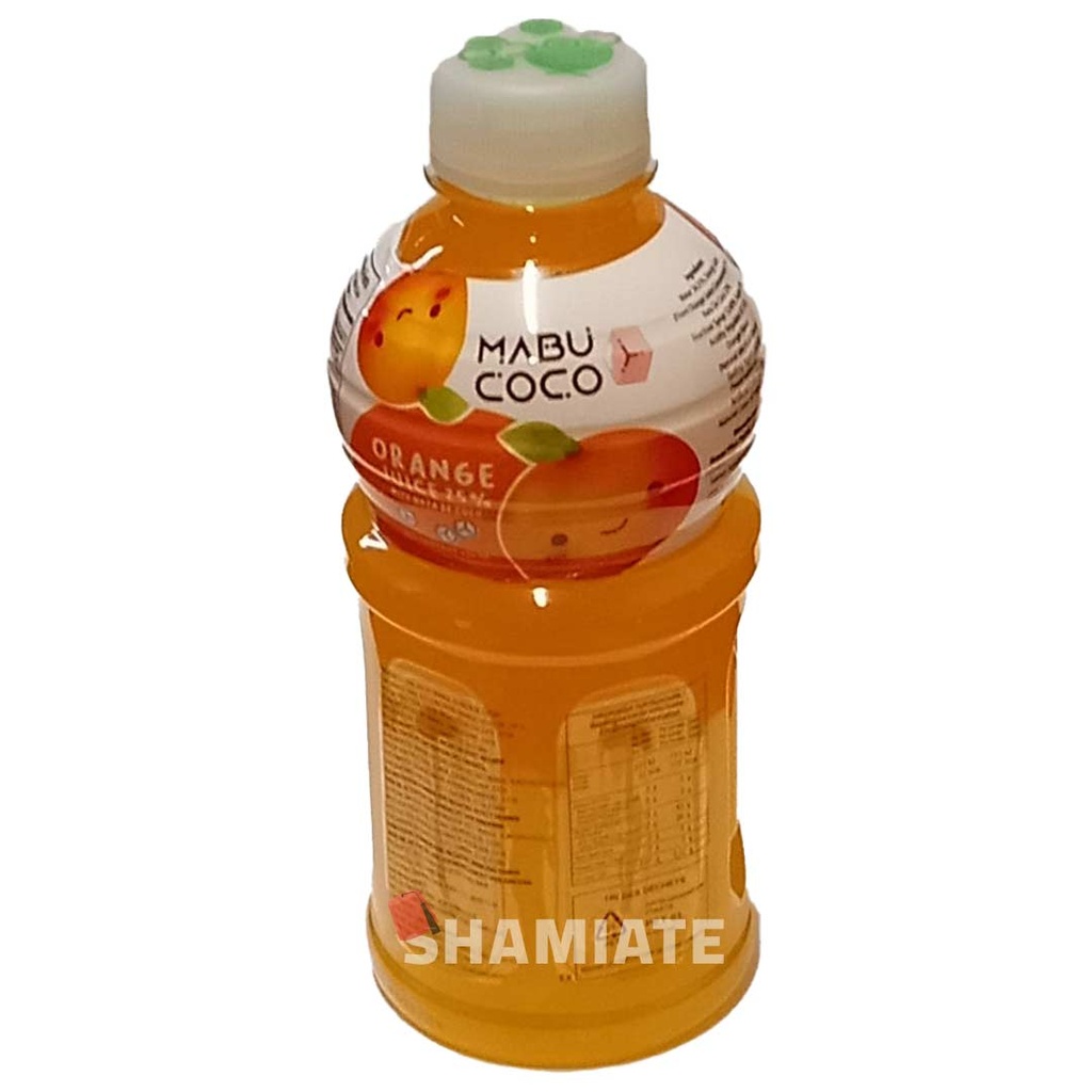 Orange Juice (Mabu Coco, 320 ml, 24 Pieces)