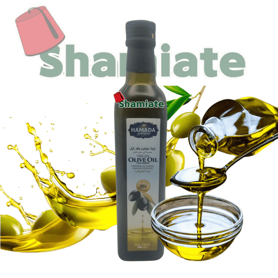 Huile D'Olive (Hamada, Extra Vierge , Libanais, 500 ml, 12 Pièces)