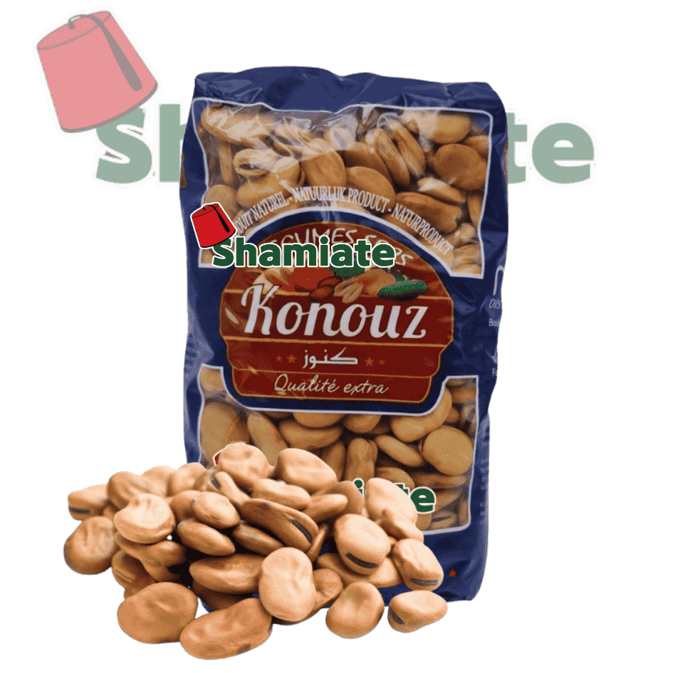 Fèves Séchées (Konouz, Moyennes, 750 gm, 20 Pièces)