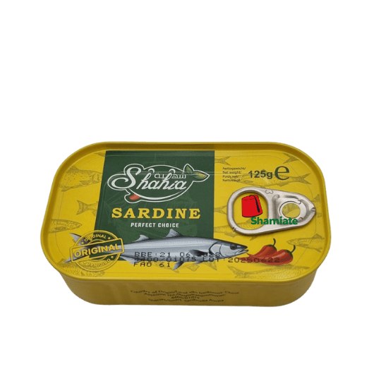 Sardine En Conserve (Shahia, Piquant à l'Huile, 125 gm, 50 Pièces)