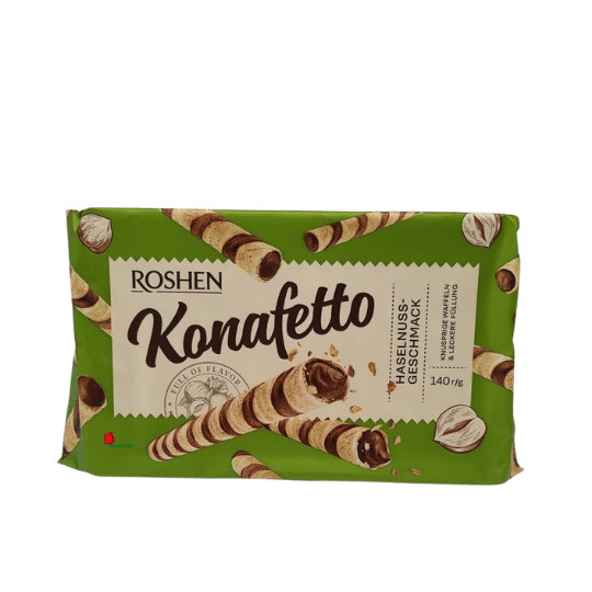 Gaufres Croustillantes (Roshen Wafers, Noisette, 140gm, 15 Pièces)