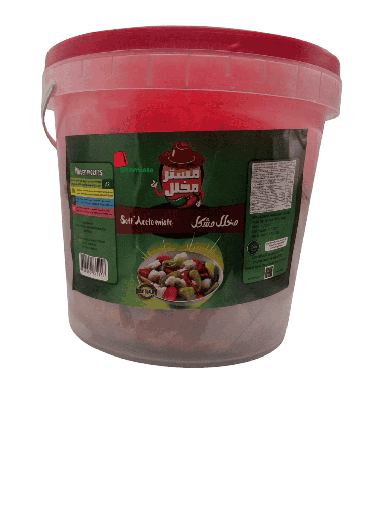مخلل (كبيس) خضروات مشكلة (مستر، بالصلصة الحارة, 10 كلغ, قطعة واحدة)
