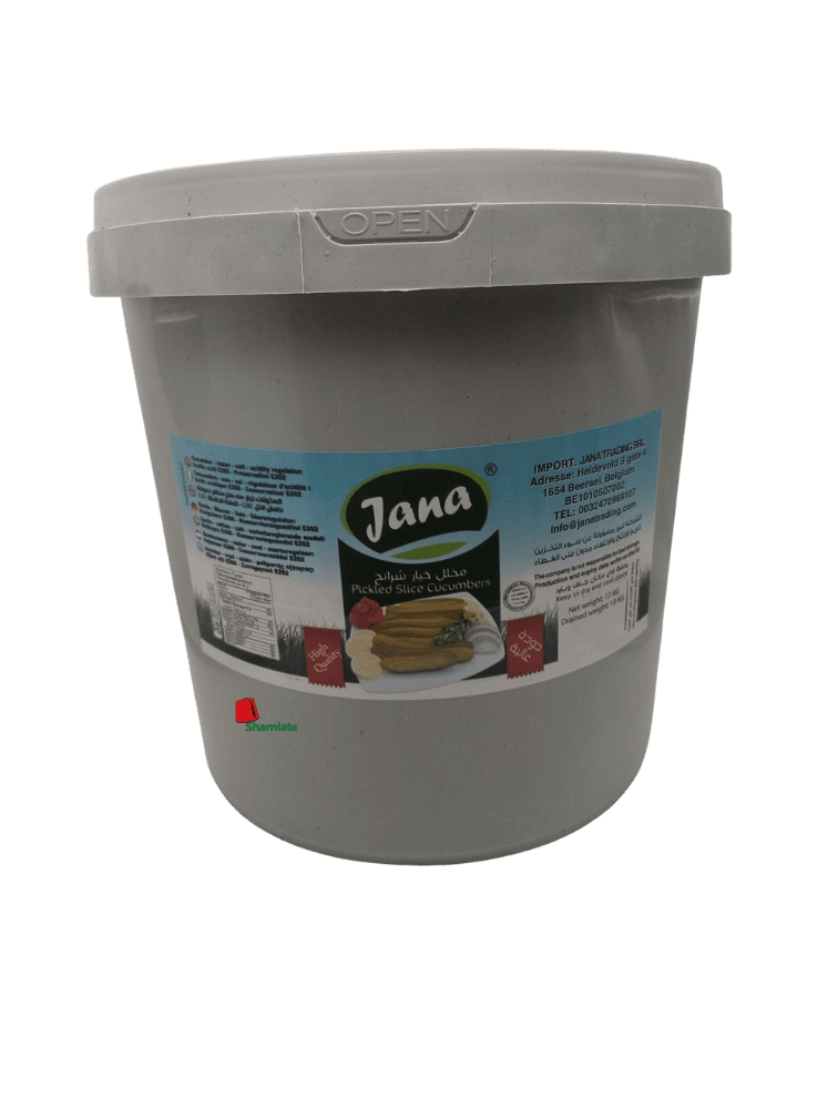 Sliced ​​Pickled Cucumbers (Jana, 10Kg, 1 Piece)