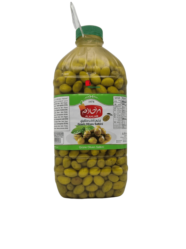 Olives Vertes Salkinis (Al Ahlam, 2 Kg, 6 Pièces)