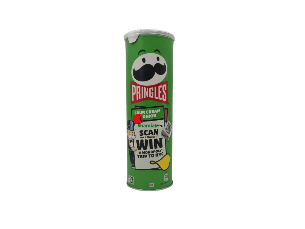 Chips (Pringles Tuba, Crème et Oignon , 165 gm, 19 Pièces)
