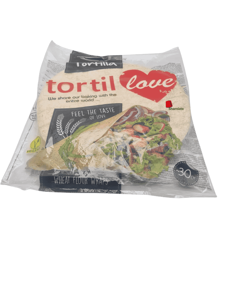 Tortillas (Tortilove, 30 cm x 18 x 80 gm, 6 Pieces)