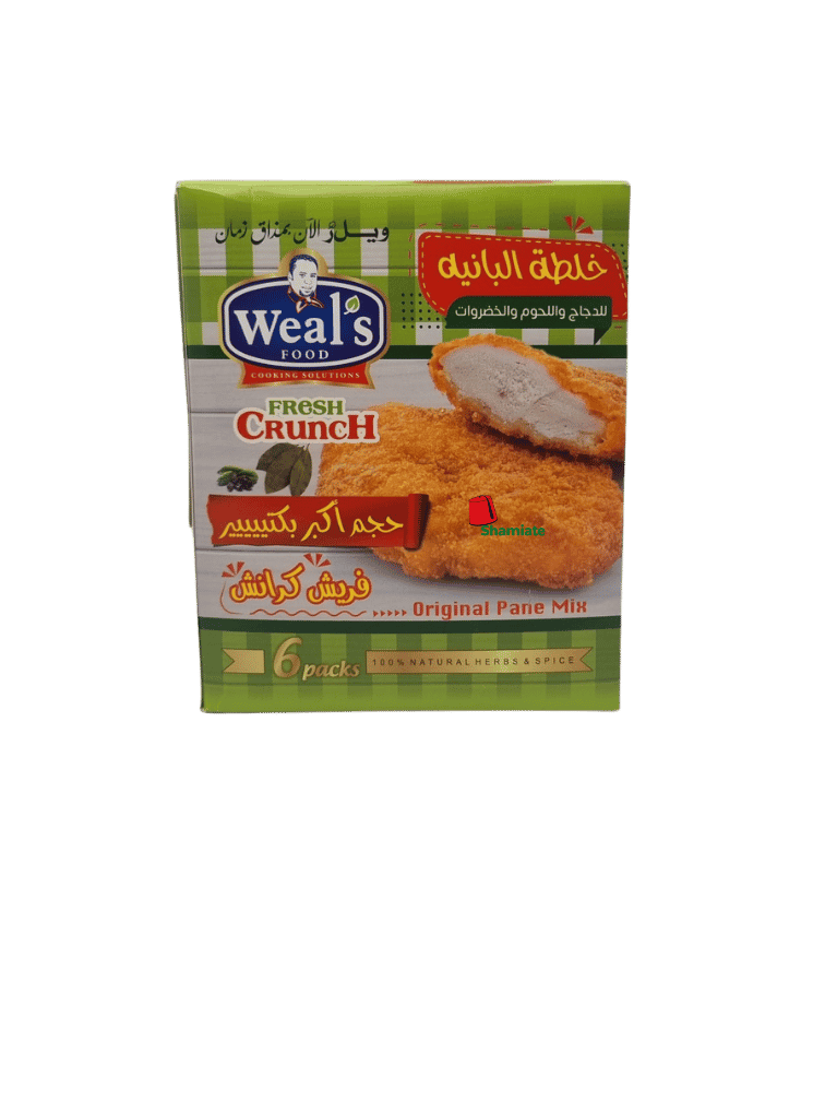 Chapelure Crispy Nature, Poulet Viande & Légumes ( Weal's Food, 6 x 85 gm, 1 Pièce)
