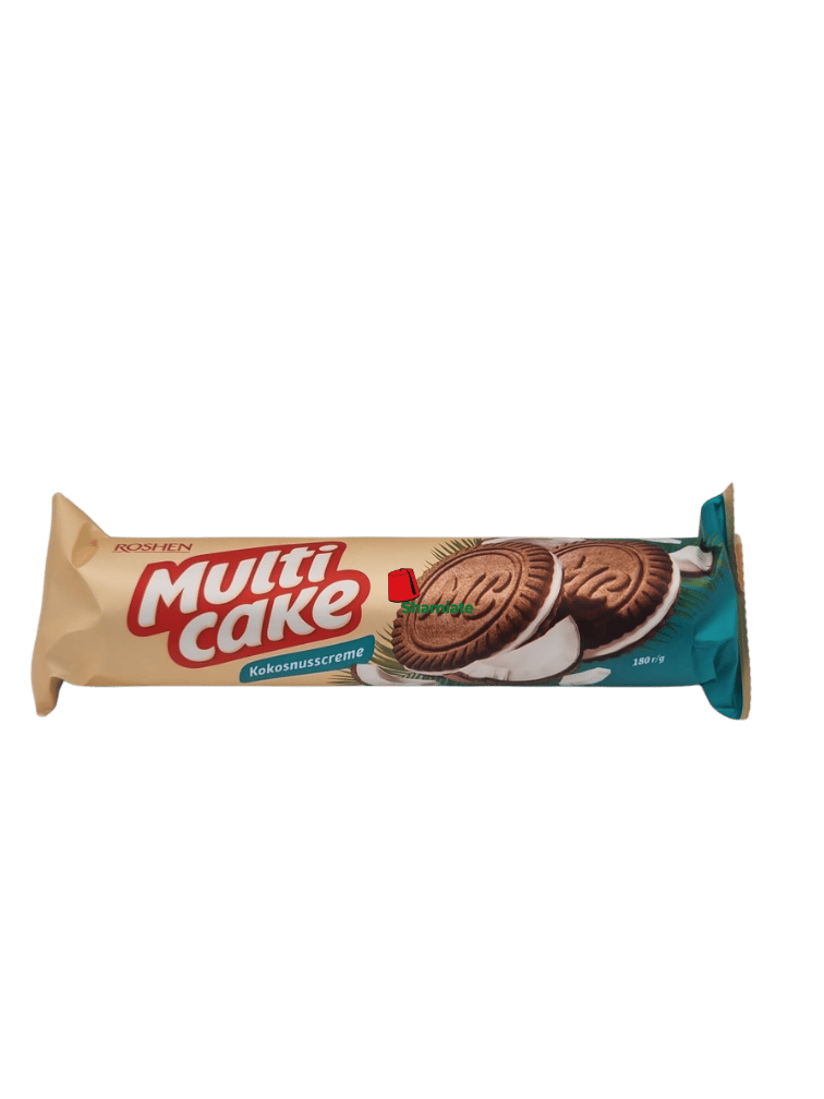 Cookies Multi Cake, Crème de Coco, 6003 (Roshen, 180gm X 28 Pièces)