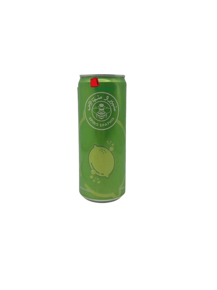 Boisson en Cannette, Citron (Spiro Spathis, 330 ml, 24 Pièces)