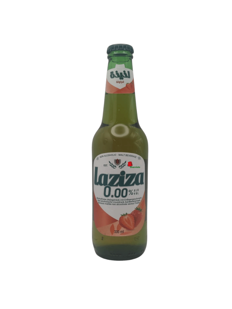 Bière Sans Alcool (Laziza, Strawberry, 330 ml, 24 Pièces)