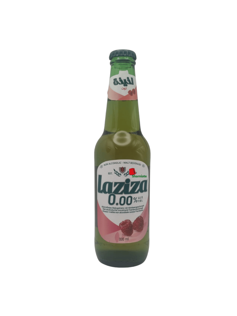 Bière Sans Alcool (Laziza, Framboise, 330 ml, 24 Pièces)