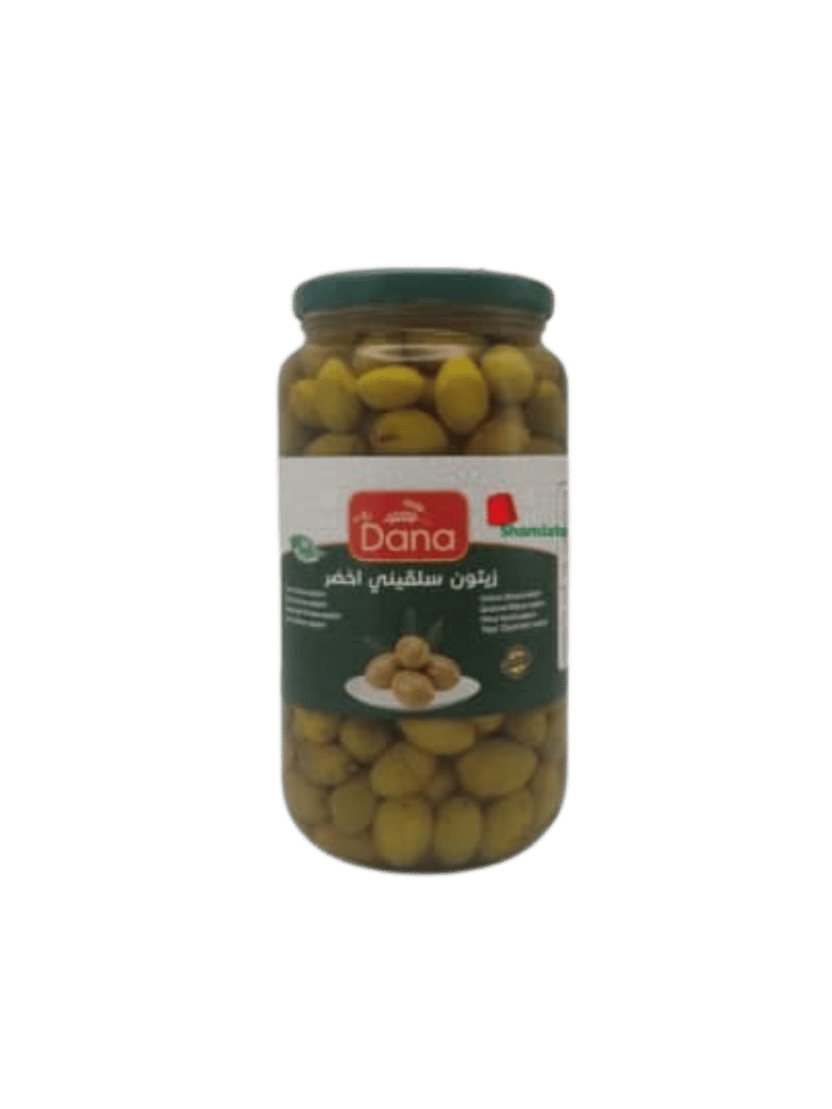 Olives Vertes Salkini (Dana, 1050 gm, 12 Pièces)