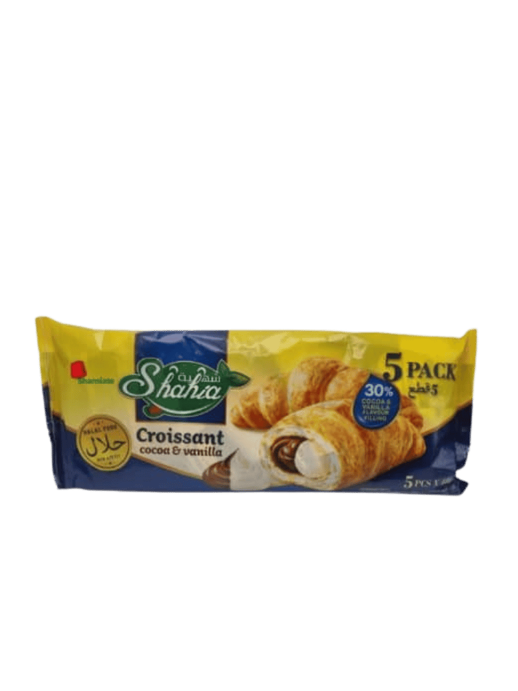 Croissant Cacao & Vanille (Shahia, 5x48 gm, 6 Pièces)