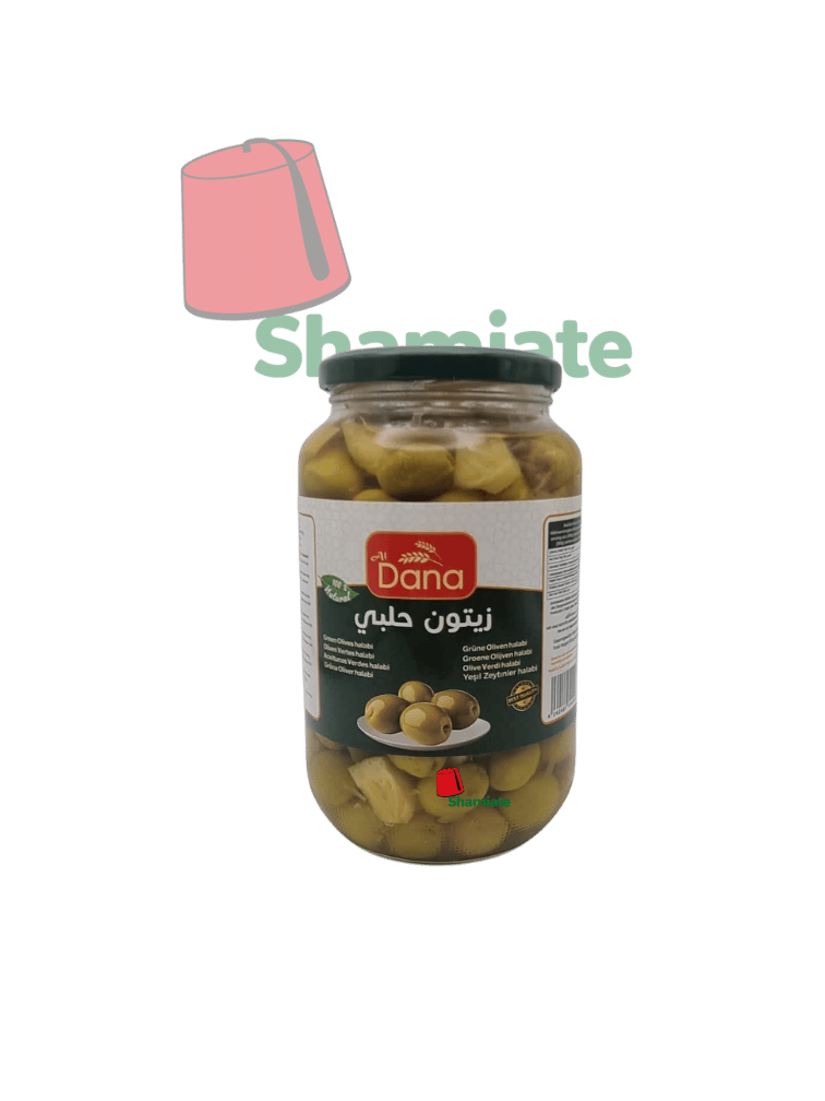 Halabi Green Olives (Dana, 1050g, 12 Pieces)
