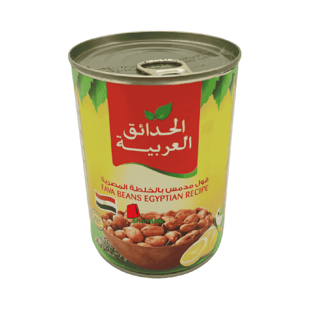 فول معلب (الحدائق العربيه, بالخلطة المصرية , 400 غرام, 24 وحدة)