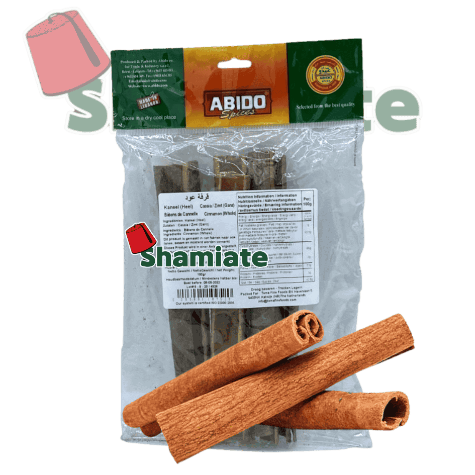 Cannelle En Bâtons (Abido, 100 gm, 10 Pièces)