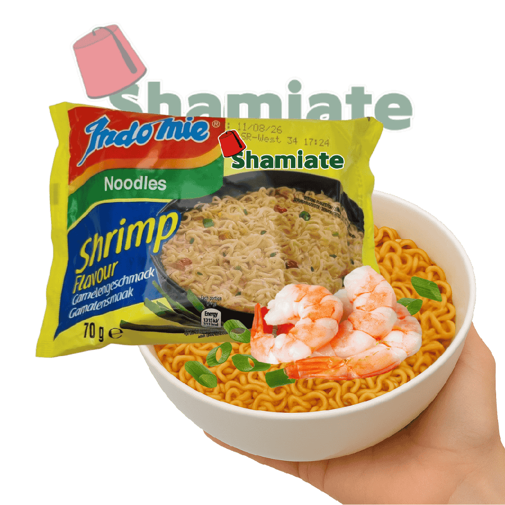 Nouilles Instantanées (Indomie, Crevette, 70 gm, 8 x 5 Pièces)