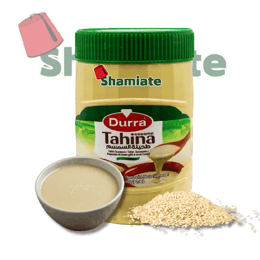 [2272 Tahina (Sesame Cream) (Durra, 400 gm, 12 Pieces) Tahina (Crème De Sésame) (Durra, 400 gm, 12 Pièces) Tahina (Creme De Sesame) (Durra, 400 gm, 12 Pieces)طحينة (الدرة, بلا, 400 غرام, 12 وحدة) ] Tahina (Crème De Sésame) (Durra, 400 gm, 12 Pièces)