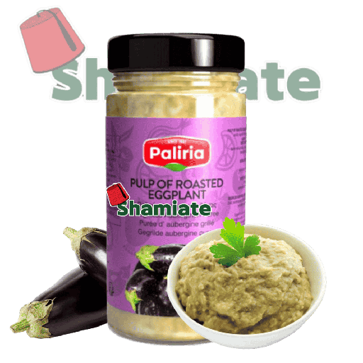 [7924 Grilled Eggplant Puree (Paliria, 480 gm, 12 Pieces) Purée D’aubergine Grillé (Paliria, 480 gm, 12 Pièces) Puree D'aubergine Grille (Paliria, 480 gm, 12 Pieces)باذنجان مشوي (باليريا, بلا, 480 غرام, 12 وحدة) ] Purée D’aubergine Grillé (Paliria, 480 gm, 12 Pièces)