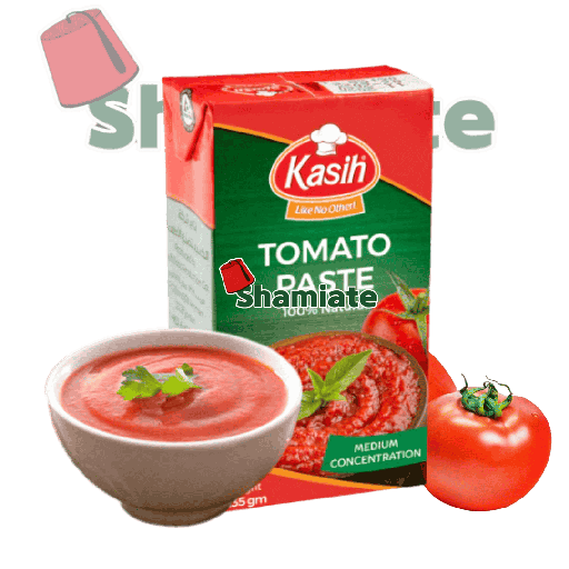 [8073 Tomato puree (Kasih, 135 gm, 1 x 4 x 12 Pieces) Purée de Tomates (Kasih, 135 gm, 1 x 4 x 12 Pièces) Puree de Tomates (Kasih, 135 gm, 1 x 4 x 12 Pieces)معجون الطماطم (الكسيح, بلا, 135 غرام, 1 x 4 x 12 وحدة) ] Purée de Tomates (Kasih, 135 gm, 1 x 4 x 12 Pièces)