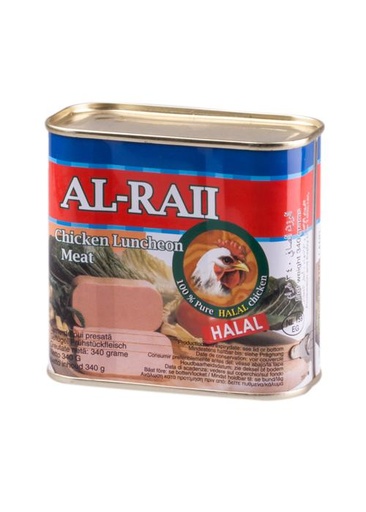 [2481 Canned Poultry Luncheon (Al Raii, 340 gm, 24 Pieces) Luncheon Viande De Poulet (Al Raii, 340 gm, 24 Pièces) Luncheon Viande De Poulet (Al Raii, 340 gm, 24 Pieces)لحم دجاج معلب (الراعي, بلا, 340 غرام, 24 وحدة) ] لحم دجاج معلب (الراعي, بلا, 340 غرام, 24 وحدة)