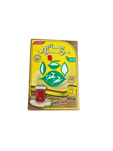 [8390 Red Tea (Do Ghazal, Cardamom, 500 gm, 24 Pieces) Thé Rouge (Do Ghazal, Cardamome, 500 gm, 24 Pièces) The Rouge (Do Ghazal, Cardamome, 500 gm, 24 Pieces)شاي احمر (دو غزال, حب هال, 500 غرام, 24 وحدة) ] Thé Rouge (Do Ghazal, Cardamome, 500 gm, 24 Pièces)