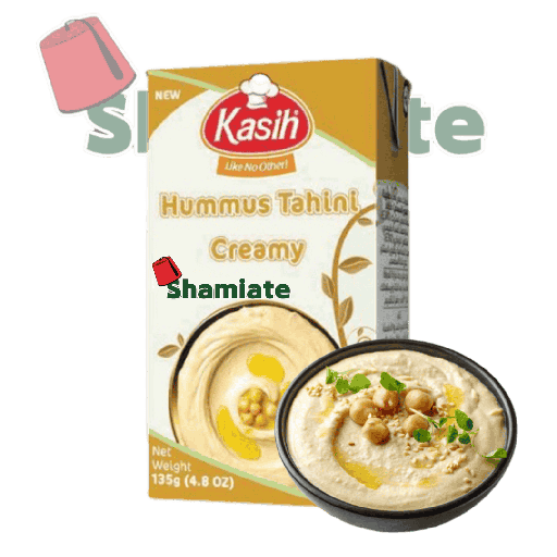 [8437 Canned Hommos Tahina (Kasih, Cream, 135 gm, 48 Pieces) Hommos Tahina En Conserve (Kasih, Crème, 135 gm, 48 Pièces) Hommos Tahina En Conserve (Kasih, Creme, 135 gm, 48 Pieces)حمص بالطحينة معلب (الكسيح, قشطة, 135 غرام, 48 وحدة) ] Canned Hommos Tahina (Kasih, Cream, 135 gm, 48 Pieces)