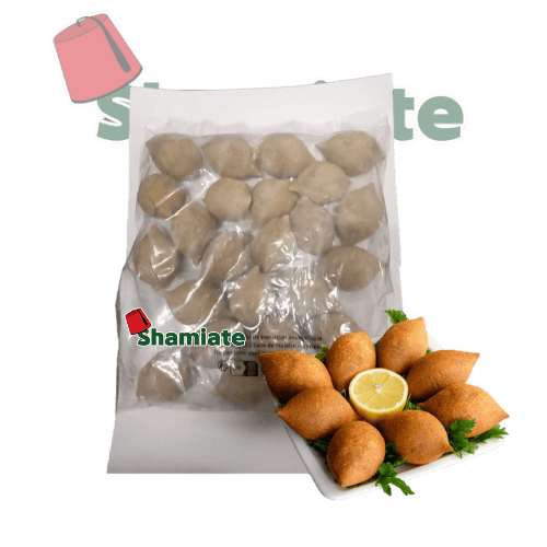 [7783 frozen Kebbeh to Fry,  (Shamiate, 25 units, 4 x 25 Pieces) Kebbeh à Frire, Surgelée (Shamiate, 25 unités, 4 x 25 Pièces)  Kebbeh a Frire, Surgelee (Shamiate, 25 unites, 4 x 25 Pieces) كبة مقلية مجمدة (شاميات، 25 وحدة، 4 × 25 قطعة) ] كبة مقلية مجمدة (شاميات، 25 وحدة، 4 × 25 قطعة)