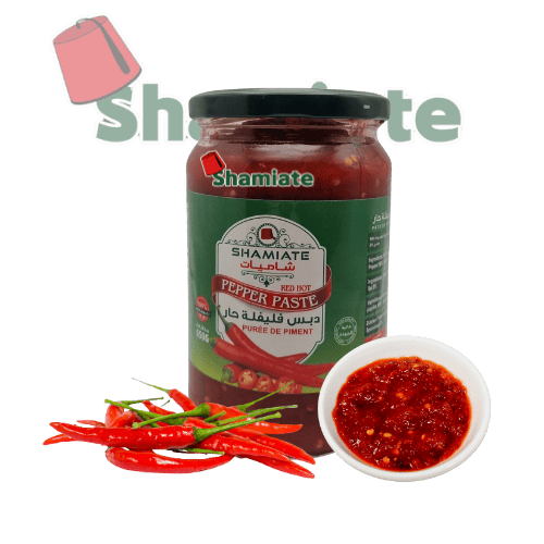 [001570 Hot Pepper Paste (Shamiate, 650 gm, 12 Pieces) Concentré De Piment Fort (Shamiate, 650 gm, 12 Pièces) Concentre De Piment Fort (Shamiate, 650 gm, 12 Pieces)دبس فليفلة حار (شاميات, بلا, 650 غرام, 12 وحدة) ] Hot Pepper Paste (Shamiate, 650 gm, 12 Pieces)