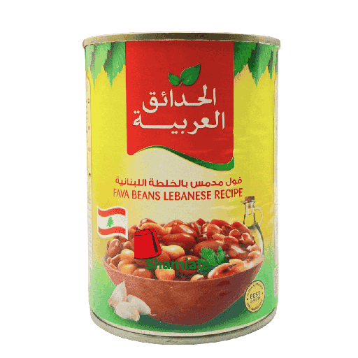 [2629 Canned Broad Beans (Foul) (Arabian Gardens, Lebanese recipe, 400 gm, 24 Pieces) Fèves en Conserve (Foul) (Arabian Gardens, Recette Libanaise, 400 gm, 24 Pièces) Feves en Conserve (Foul) (Arabian Gardens, Recette Libanaise, 400 gm, 24 Pieces)فول معلب (الحدائق العربيه, الخلطة اللبنانيه, 400 غرام, 24 وحدة) ] Canned Broad Beans (Foul) (Arabian Gardens, Lebanese recipe, 400 gm, 24 Pieces)