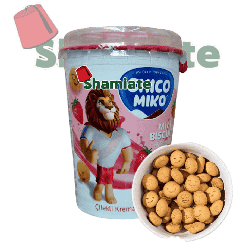 [001614 Mini Strawberry Cookies (Chico Miko, 125gm, 24 Pieces) Mini Biscuits Fraise (Chico Miko, 125gm, 24 Pièces) Mini Biscuits Fraise (Chico Miko, 125gm, 24 Pieces)كوكيز الفراولة صغير (تشيكو ميكو، 125 جرام، 24 قطعة) ] كوكيز الفراولة صغير (تشيكو ميكو، 125 جرام، 24 قطعة)