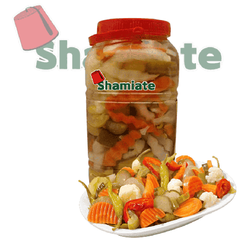[001650 Pickled Mixed Vegetables ( 1500 gm, 6 Pieces) Légumes Mixtes Marinés (Nesmah,1500 gm, 6 Pièces) Legumes Mixtes Marines (Nesmah,1500 gm, 6 Pieces)مخلل (كبيس) خضروات مشكلة ( 1500 غرام, 6 وحدات) ] Légumes Mixtes Marinés (Nesmah,1500 gm, 6 Pièces)