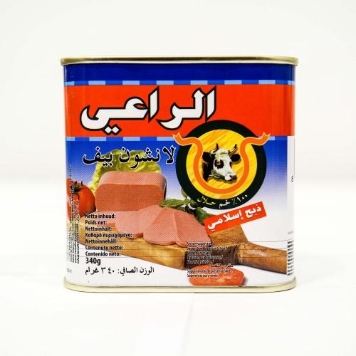 [2653 Canned Beef Luncheon (Al Raii, 340 gm, 24 Pieces) Luncheon Viande De Boeuf (Al Raii, 340 gm, 24 Pièces) Luncheon Viande De Boeuf (Al Raii, 340 gm, 24 Pieces)لحم لانشون بقر معلب (الراعي, بلا, 340 غرام, 24 وحدة) ] Canned Beef Luncheon (Al Raii, 340 gm, 24 Pieces)