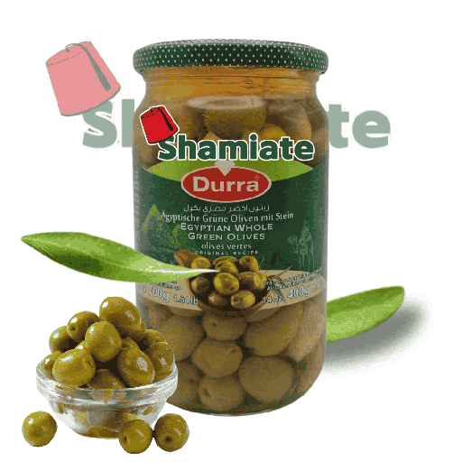 [001671 Green Olives (Egypt, Durra, 720gm, 12 Pieces) Olives Vertes (Egypte, Durra, 720gm, 12 Pièces) Olives Vertes (Egypte, Durra, 720gm, 12 Pieces)زيتون أخضر (مصري, الدرة, 720 غرام, 12 وحدات) ] Olives Vertes (Egypte, Durra, 720gm, 12 Pièces)