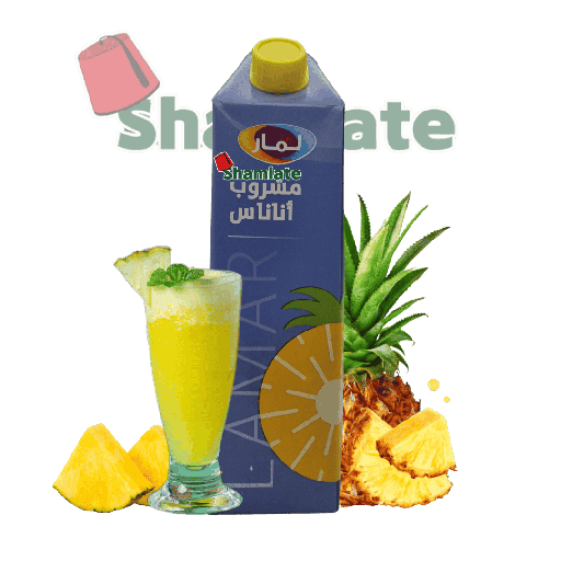 [001716 Drink (Lamar, Pineapple, 1L, 12 Pieces) Boisson (Lamar, Ananas ,1L , 12 Pièces) Boisson (Lamar, Ananas ,1L , 12 Pieces)مشروب (لمار، أناناس، 1 لتر، 12 قطعة) ] Drink (Lamar, Pineapple, 1L, 12 Pieces)