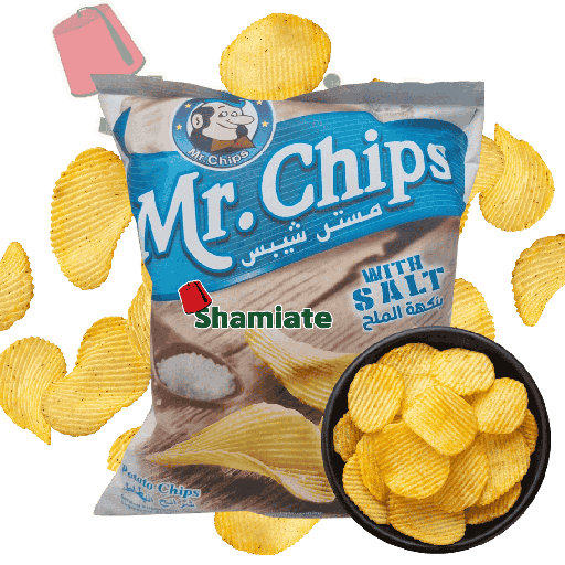 [001825 Chips (Mr. Chips, Salt, 75 gm, 20 Pieces) Chips (Mr. Chips, Sel, 75 gm, 20 Pièces) Chips (Mr. Chips, Sel, 75 gm, 20 Pieces)شيبس (السيد شيبس, ملح, 75 غرام, 20 وحدة) ] شيبس (السيد شيبس, ملح, 75 غرام, 20 وحدة)