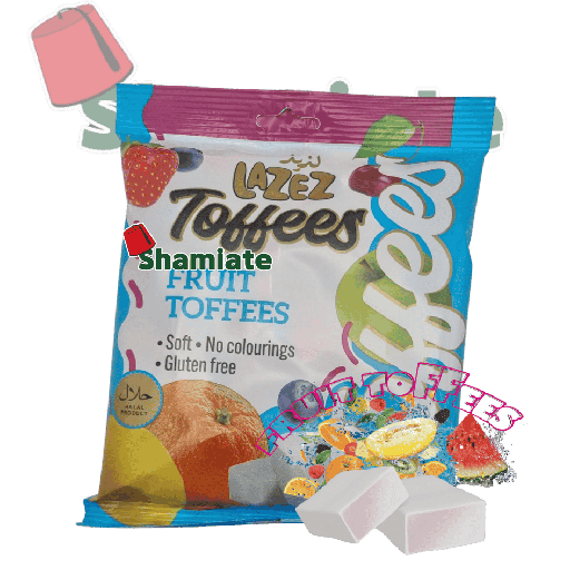 [001843 Toffees (Lazez, Fruit, 175 gm x 20 Pieces) Toffees (Lazez, Fruit, 175 gm x 20 Pièces) Toffees (Lazez, Fruit, 175 gm x 20 Pieces)حلوى توفي (لذيذ، فاكهة، 175 غرام × 20 قطعة) ] حلوى توفي (لذيذ، فاكهة، 175 غرام × 20 قطعة)