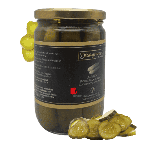 [001905 Pickled Cucumbers (Déan Gourmet, 600 gm, 12 Pieces) Concombres Marinés (Déan Gourmet, 600 gm, 12 Pièces) Concombres Marines (Dean Gourmet, 600 gm, 12 Pieces)مخلل (كبيس) خيار (ديان جورميه، 600 جم، 12 وحدة) ] Concombres Marinés (Déan Gourmet, 600 gm, 12 Pièces)
