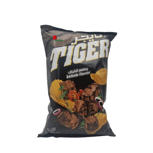 [001977 Chips (Tiger, Kebab, 90g, 12 Pieces) Chips (Tiger, Kebab, 90 gm, 12 Pièces) Chips (Tiger, Kebab, 90 gm, 12 Pieces)شيبس (تايجر, كباب, 90 غرام, 12 وحدة) ] Chips (Tiger, Kebab, 90g, 12 Pieces)