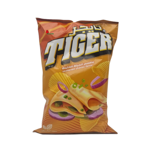 [001978 Chips (Tiger, Spicy Cheese, 90g, 12 Pieces) Chips (Tiger, Fromage Epicé, 90 gm, 12 Pièces) Chips (Tiger, Fromage Epice, 90 gm, 12 Pieces)شيبس (تايجر, جبنة متبلة, 90 غرام, 12 وحدة) ] Chips (Tiger, Fromage Epicé, 90 gm, 12 Pièces)