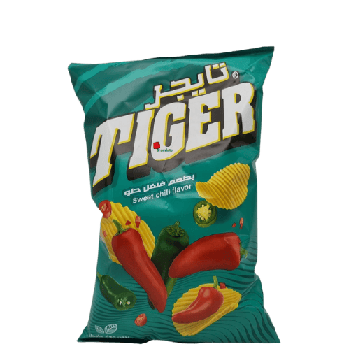 [002036 Chips (Tiger, Sweet Chili, 90g, 12 Pieces) Chips (Tiger, Piment Doux, 90 gm, 12 Pièces) Chips (Tiger, Piment Doux, 90 gm, 12 Pieces)شيبس (تايجر، فلفل حار حلو، 90 غرام، 12 قطعة) ] Chips (Tiger, Sweet Chili, 90g, 12 Pieces)