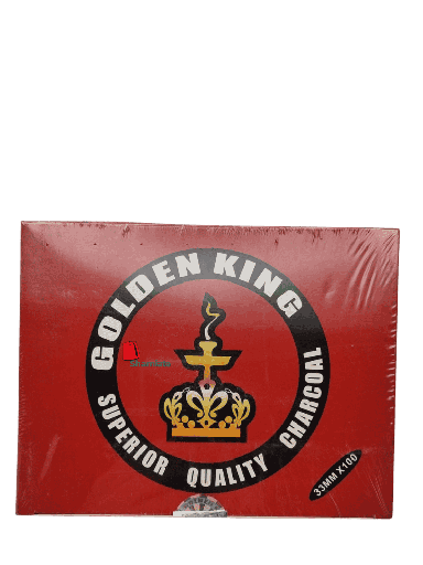 [002102 Shisha Charcoal (Golden King, 33 mm, 24 Pieces) Charbon Shisha (Golden King, 33 mm, 24 Pièces) Charbon Shisha (Golden King, 33 mm, 24 Pieces)فحم الشيشة (كولدن كينغ، 33 مم، 24 قطعة) ] Charbon Shisha (Golden King, 33 mm, 24 Pièces)
