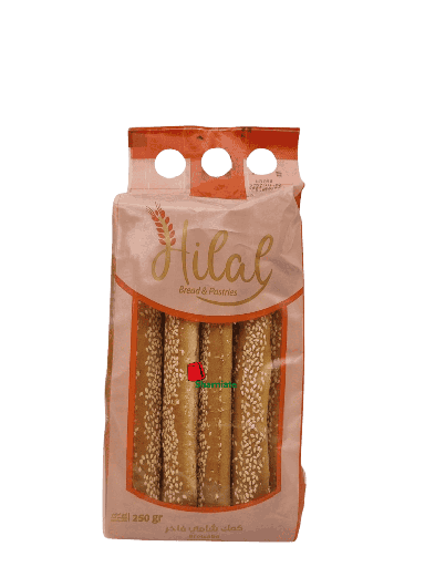 [002112 Bread Sticks (Kaak) (Hilal, Sesame, 300g, 30 Pieces) Bâtonnets De Pain (Kaak) (Hilal, Sésame, 300 gm, 30 Pièces) Batonnets De Pain (Kaak) (Hilal, Sesame, 300 gm, 30 Pieces)كعك (هلال, سمسم, 300 غرام, 30 وحدة) ] كعك (هلال, سمسم, 300 غرام, 30 وحدة)