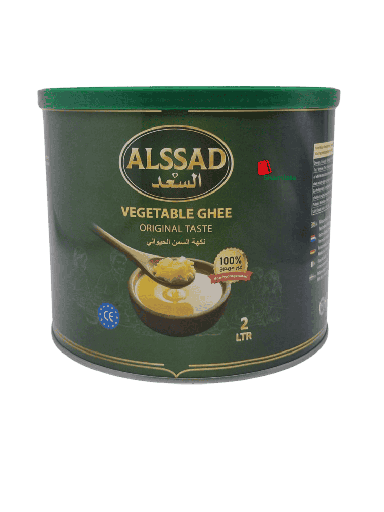 [002159 Ghee - Vegetable Clarified Butter with Animal Flavor - Samen (Alssad, 2 Liters, 6 Pieces) Ghee - Beurre Clarifié Végétal Saveur Animal - Samen (Alssad, 2 Litres, 6 Pièces) Ghee - Beurre Clarifie Vegetal Saveur Animal - Samen (Alssad, 2 Litres, 6 Pieces)سمنة (السعد,نباتية بنكهة حيوانية ,  2 لتر , 6 وحدات) ] سمنة (السعد,نباتية بنكهة حيوانية ,  2 لتر , 6 وحدات)