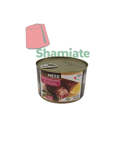 [002188 Canned Eggplant (Stuffed with Rice and Herbs) (Finemeze, 400g, 24 Pieces) Aubergine en Conserve (Farcies aux Riz et aux Herbes) (Finemeze, 400 gm, 24 Pièces) Aubergine en Conserve (Farcies aux Riz et aux Herbes) (Finemeze, 400 gm, 24 Pieces)باذنجان معلب (محشي بالأرز والأعشاب) (فينميز، 400 غرام، 24 قطعة) ] باذنجان معلب (محشي بالأرز والأعشاب) (فينميز، 400 غرام، 24 قطعة)