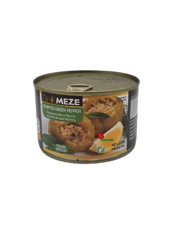 [002191 Canned Green Peppers (Stuffed with Rice and Herbs) (Finemeze, 400g, 24 Pieces) Poivrons Verts en Conserve (Farcis aux Riz et aux Herbes) (Finemeze, 400 gm, 24 Pièces) Poivrons Verts en Conserve (Farcis aux Riz et aux Herbes) (Finemeze, 400 gm, 24 Pieces)فلفل أخضر معلب (محشو بالأرز والأعشاب) (فينميز، 400 غرام، 24 قطعة) ] Canned Green Peppers (Stuffed with Rice and Herbs) (Finemeze, 400g, 24 Pieces)