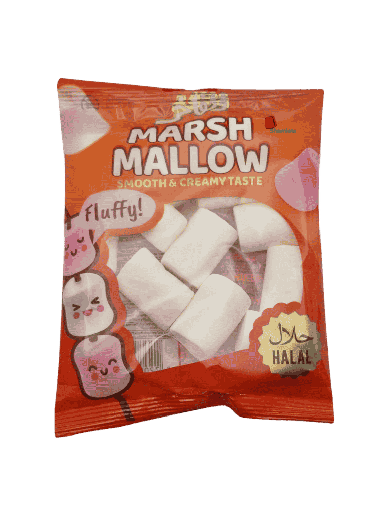 [002193 Orange Marshmallow (Al Fakhr 65g x 28 Pieces) Guimauve (Marshmallow) Orange (Al Fakhr 65g x 28 Pièces) Guimauve (Marshmallow) Orange (Al Fakhr 65g x 28 Pieces)حلوى المارشميلو البرتقالية (الفاخر 65 غرام × 28 قطعة) ] Orange Marshmallow (Al Fakhr 65g x 28 Pieces)