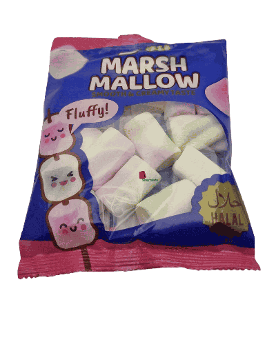 [002196 Purple Marshmallow (Al Fakhr 65g x 28 Pieces) Guimauve (Marshmallow) Violet (Al Fakhr 65g x 28 Pièces) Guimauve (Marshmallow) Violet (Al Fakhr 65g x 28 Pieces)حلوى المارشميلو الأرجوانية (الفاخر 65 غرام × 28 قطعة) ] Guimauve (Marshmallow) Violet (Al Fakhr 65g x 28 Pièces)