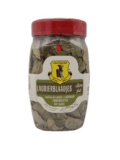 [002201 Bay Leaf (Blue Mill, 100 gm, 12 Pieces) Feuille De Laurier (Bleue Mill, 100 gm, 12 Pièce) Feuille De Laurier (Bleue Mill, 100 gm, 12 Piece)ورق الغار (بلو ميل، 100 غرام، 12 قطعة) ] Bay Leaf (Blue Mill, 100 gm, 12 Pieces)